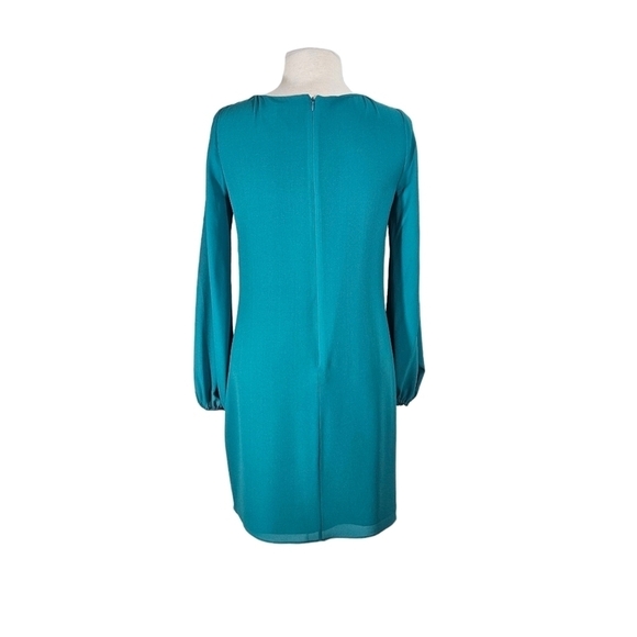 Belle Badgley Mischka Teal Shift Dress - Picture 3 of 5